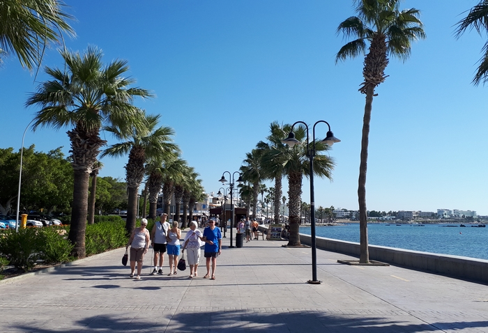 Intelligens turizmus európai fővárosai 2023 - Páfosz, tengerparti sétány