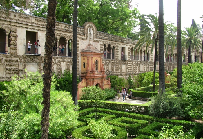 Intelligens turizmus európai fővárosai 2023 - Sevilla, az Alcázar kertje
